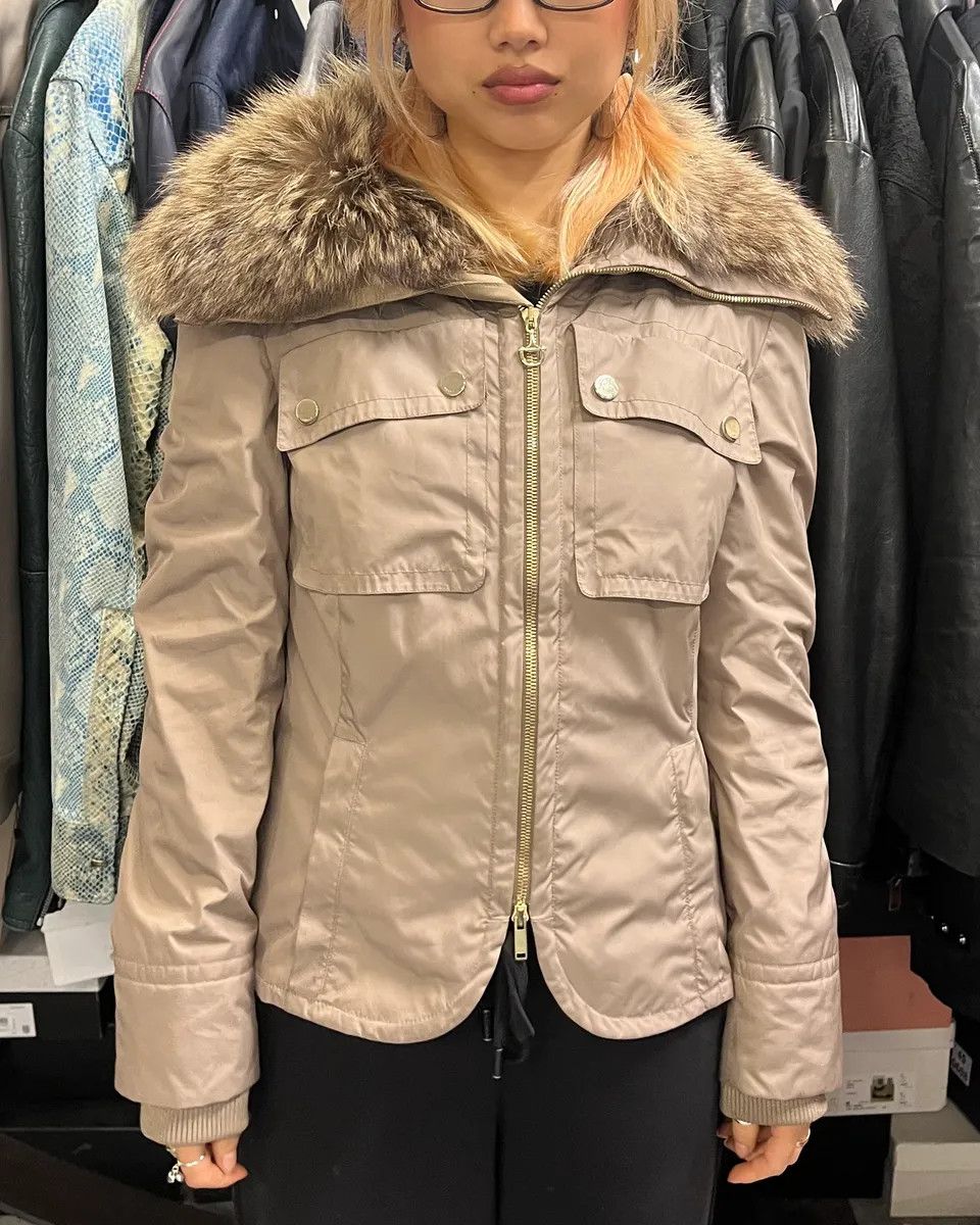AW2005 Gucci Fur Collar Beige Jacket