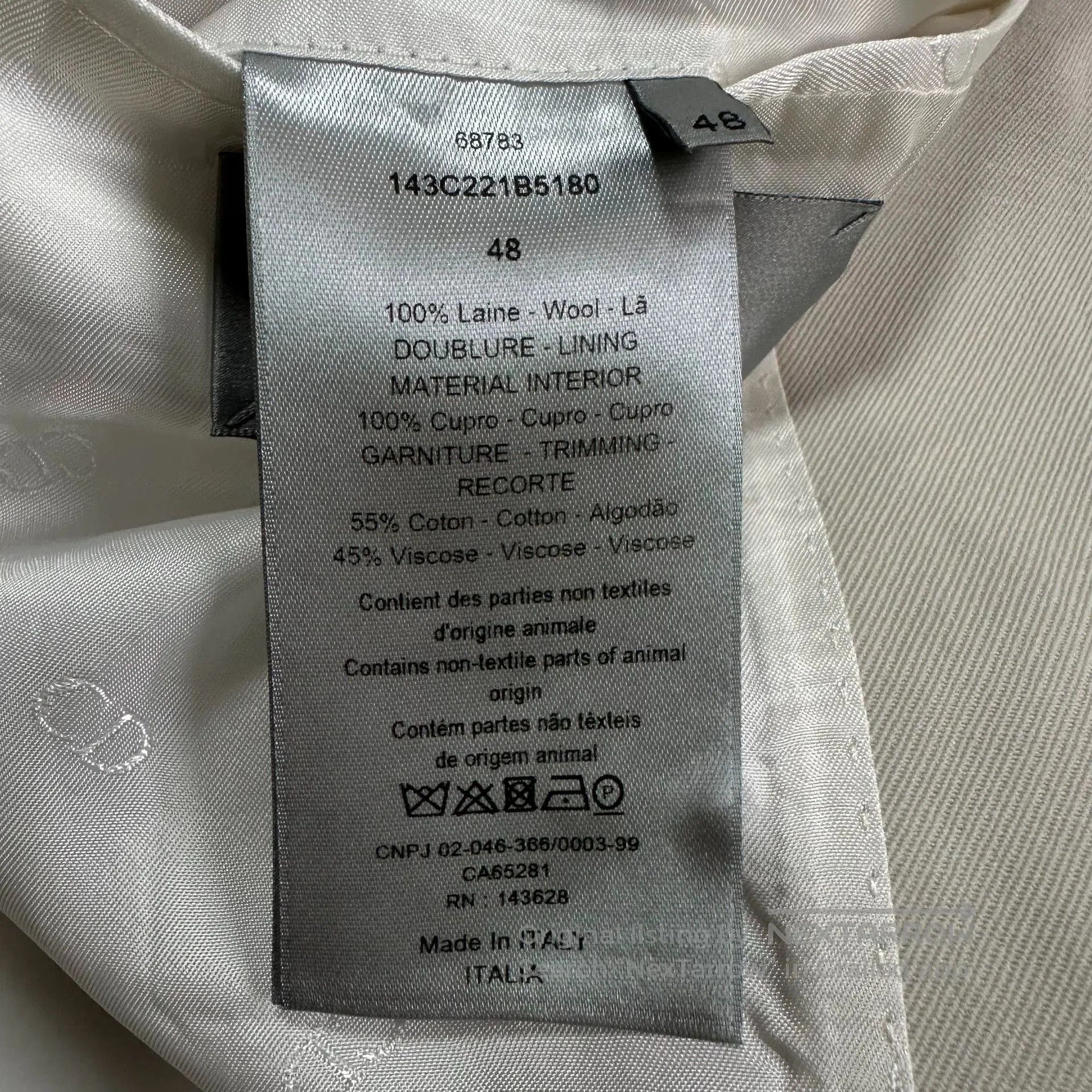 Dior dior man embroidered white jacket for men. Size US M / EU 48-50 / 2 - 4 Thumbnail
