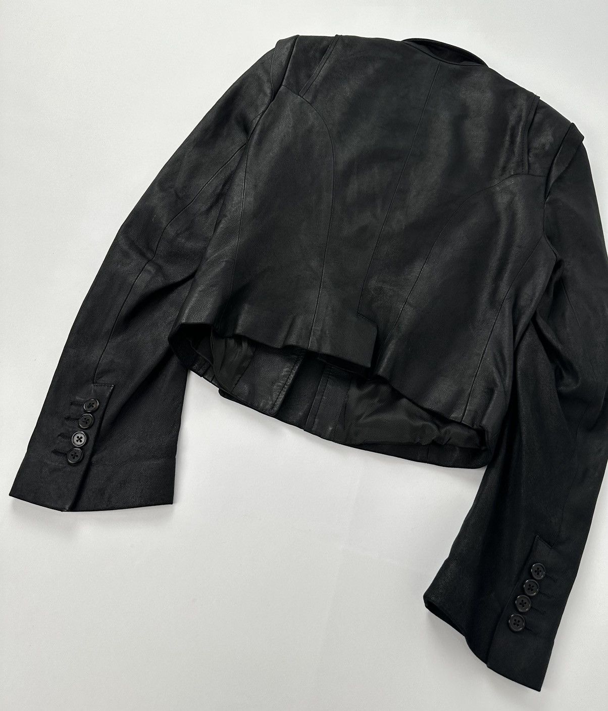 Ann Demeulemeester Ann Demeulemeester Asymmetrical Multi-Zipper Biker Leather Size S / US 4 / IT 40 - 8 Thumbnail