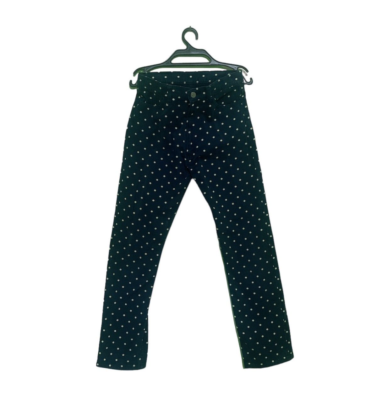 Beams Plus × Japanese Brand × Tornado Mart Beams Boy japanese Polkadot skinny pant denim Size US 29 - 1 Thumbnail