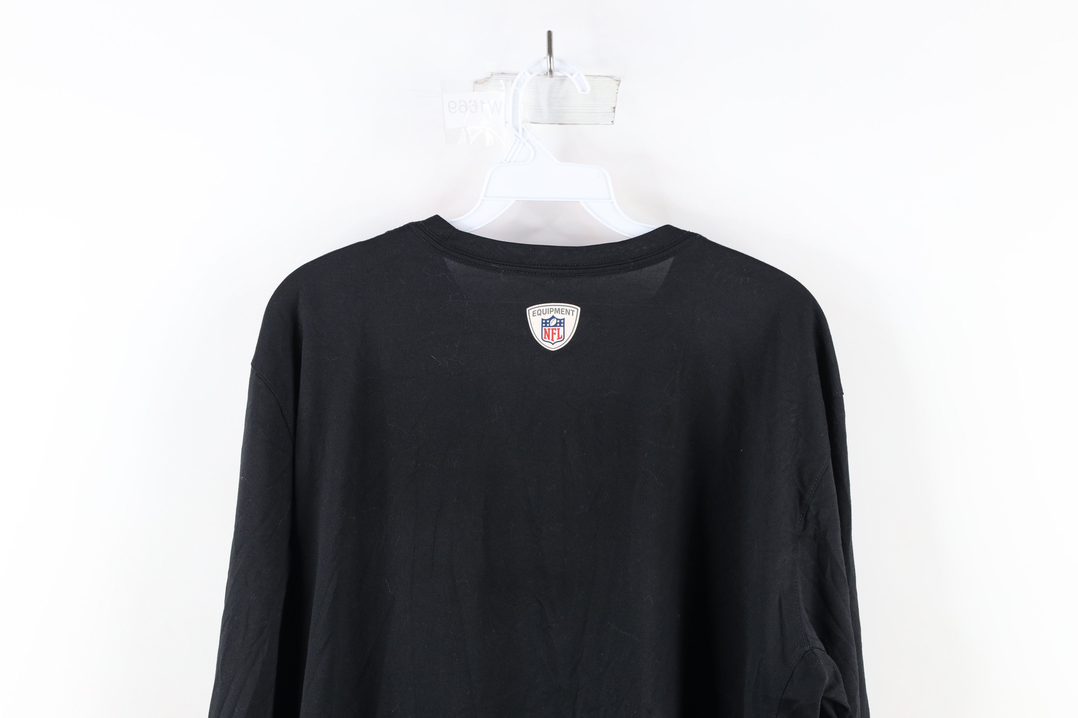 Nike × Vintage Nike Out Baltimore Ravens Football Long Sleeve T-Shirt Black Size US XL / EU 56 / 4 - 11 Thumbnail