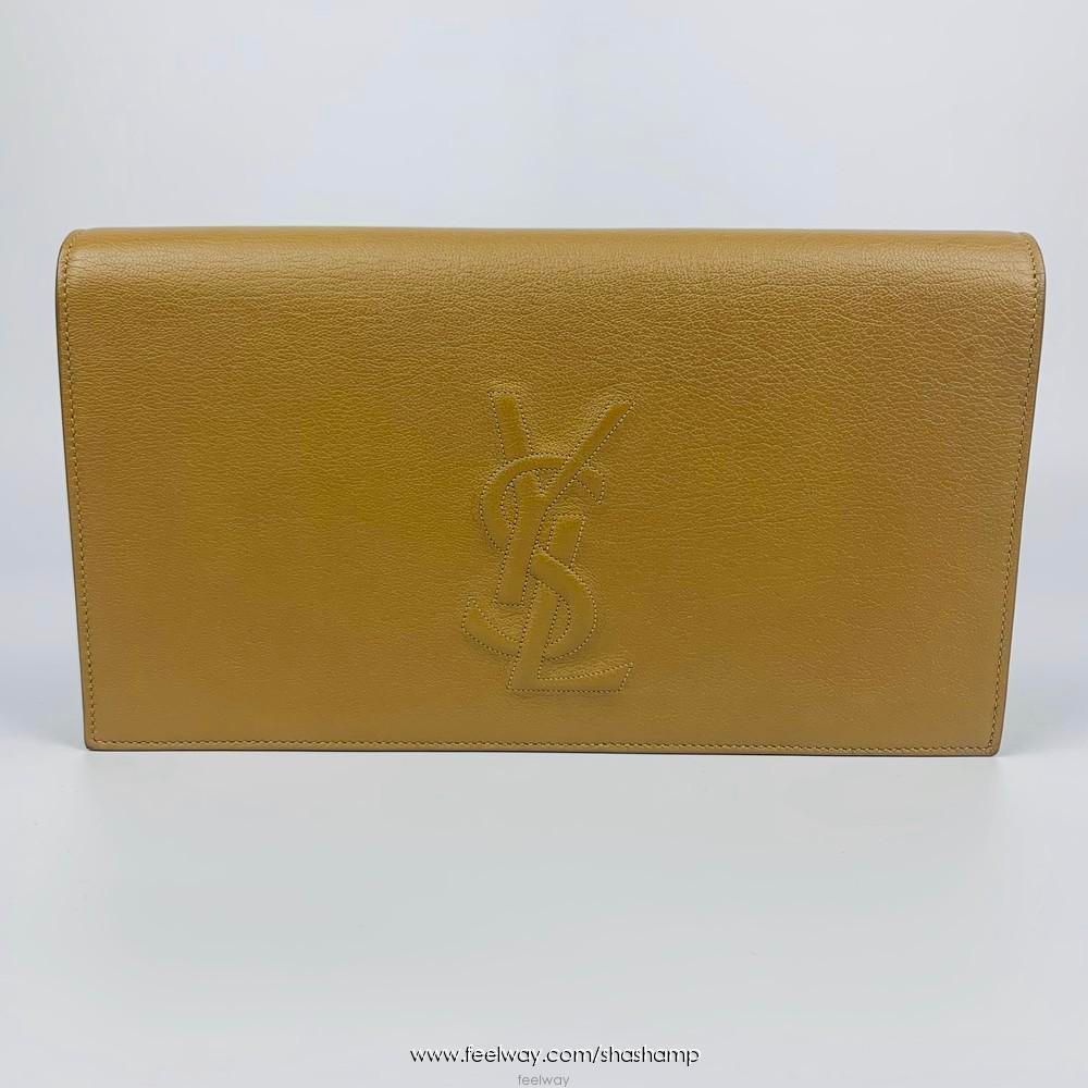 Yves Saint Laurent Brown Clutch Bag Size ONE SIZE - 1 Thumbnail