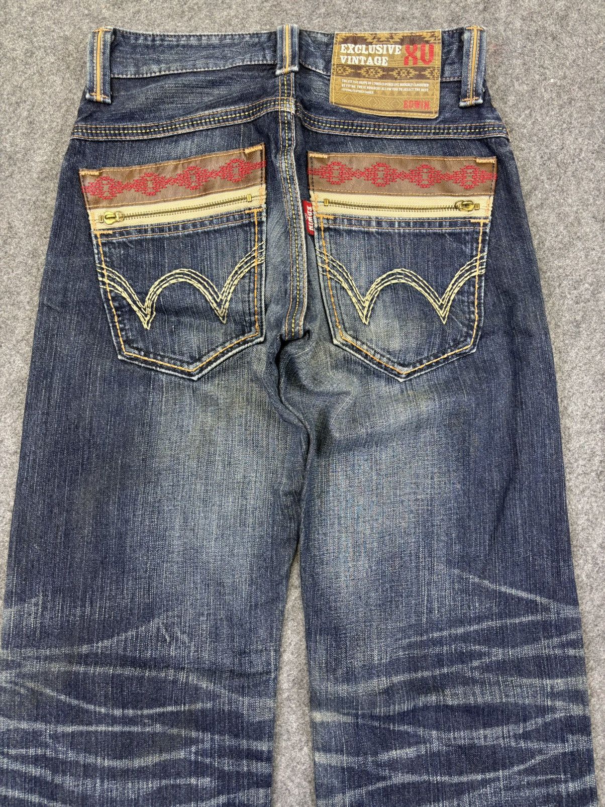 Edwin 💥Sick Fades Style💥Edwin Navajo Motive Wide Denim F996 Size US 28 / EU 44 - 7 Thumbnail