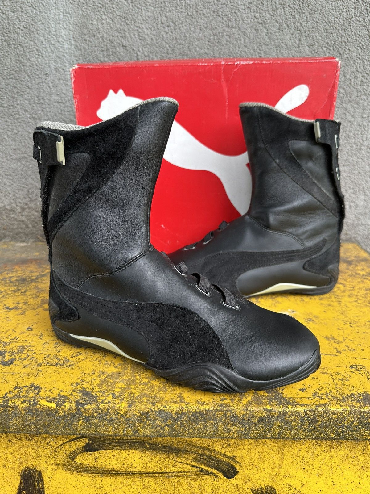 Puma Slidre mid moto shoes vintage archive mostro