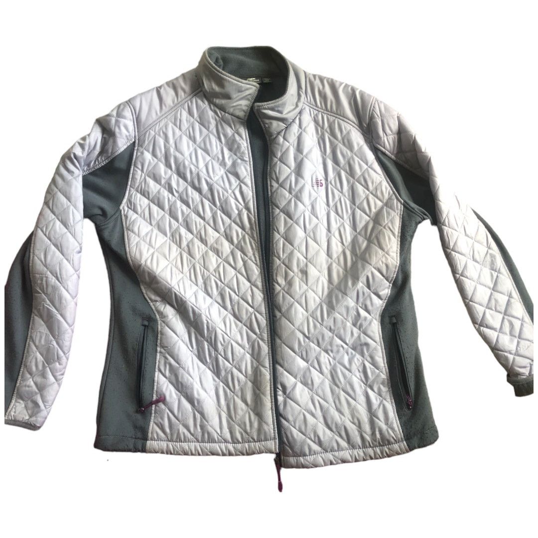 New Balance New Balance Full Zip Fall/Spring Jacket - Gray Women's XXL Size XXL / US 16-18 / IT 52-54 - 1 Thumbnail