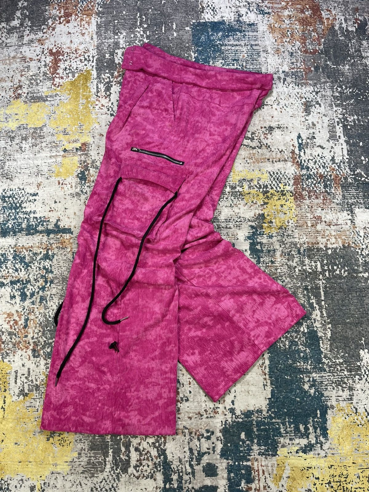 Japanese Brand Trendy🔥High Waist Flared Baggy Cargo Pants Size 32" / US 10 / IT 46 - 1 Thumbnail