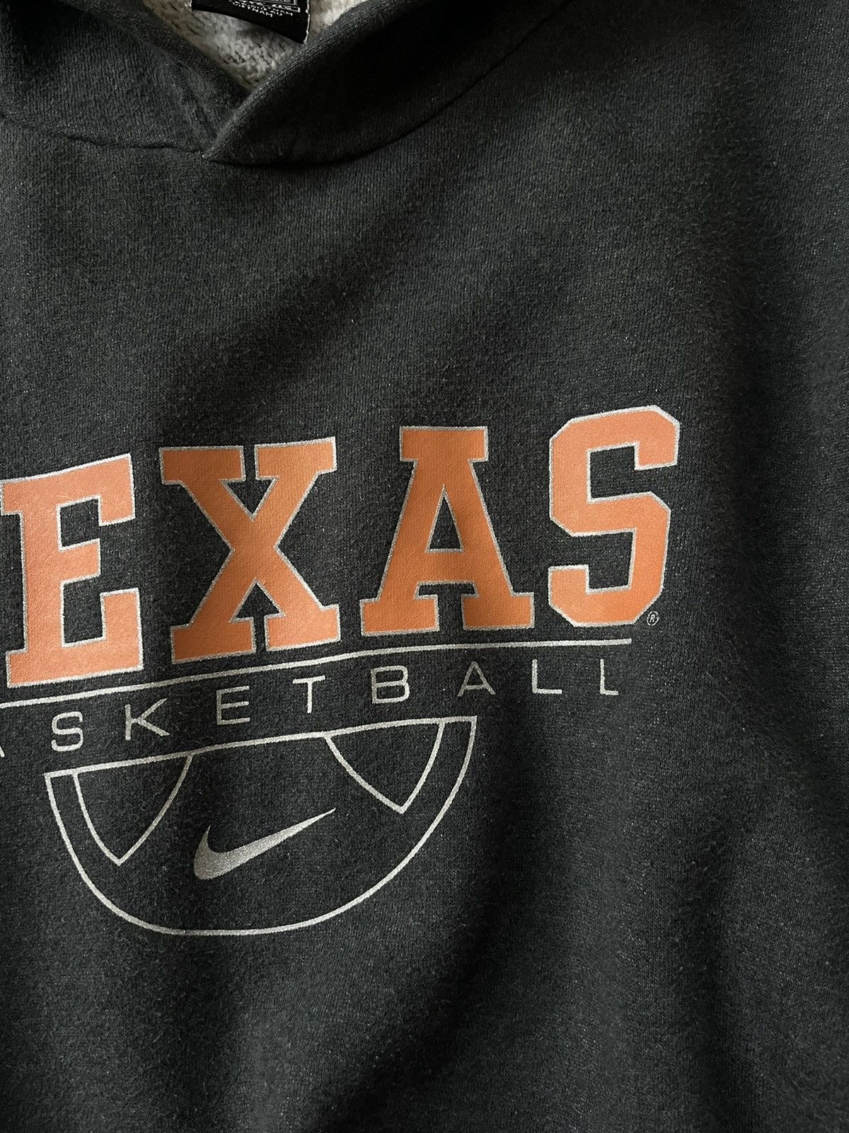 Nike × Vintage Vintage 90’s Nike Team Texas Basketball Baggy Hoodie Size US XXL / EU 58 / 5 - 11 Thumbnail