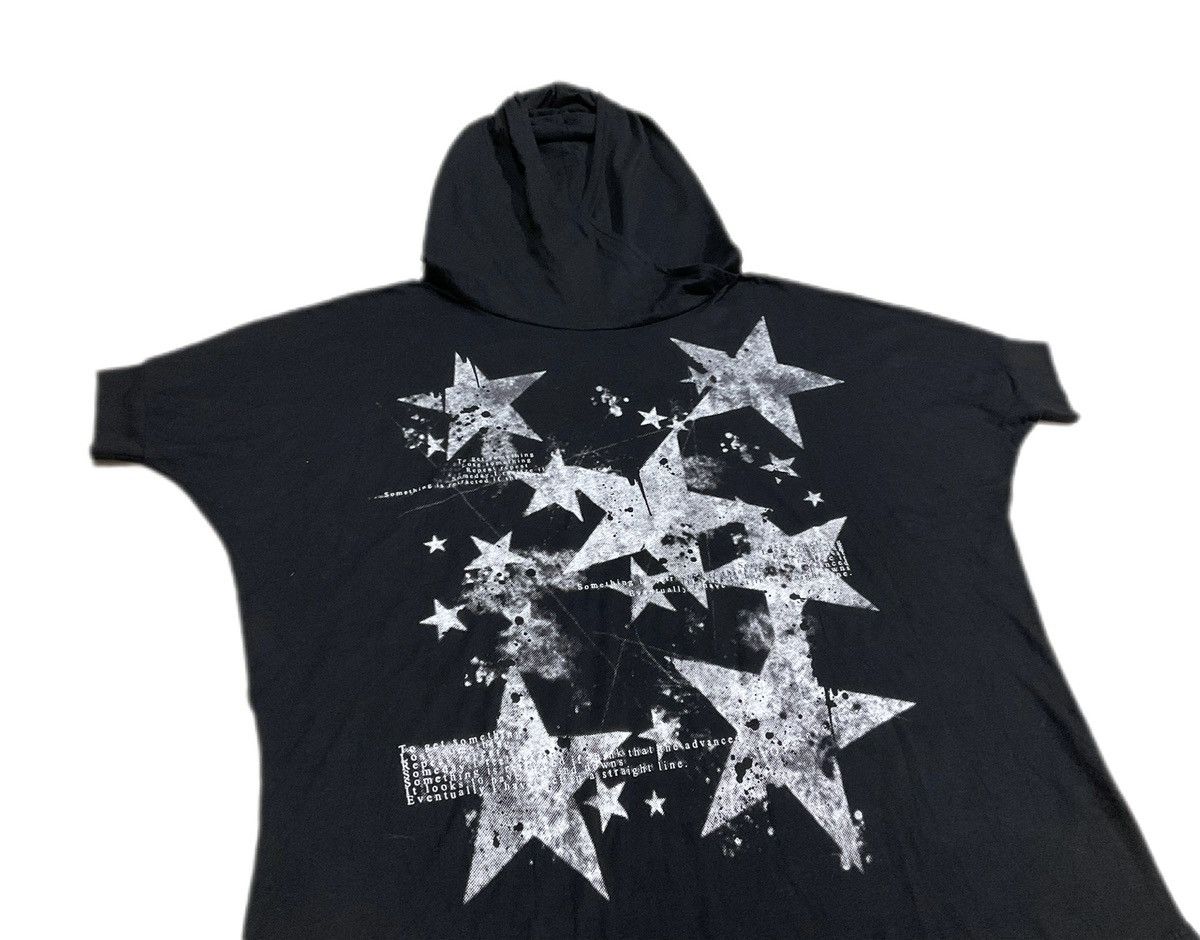 Hysteric Glamour 🔥Sick Y2K Sex Pot Revenge Stars Ninja Hoodie Asymmetric Size US XL / EU 56 / 4 - 2 Thumbnail