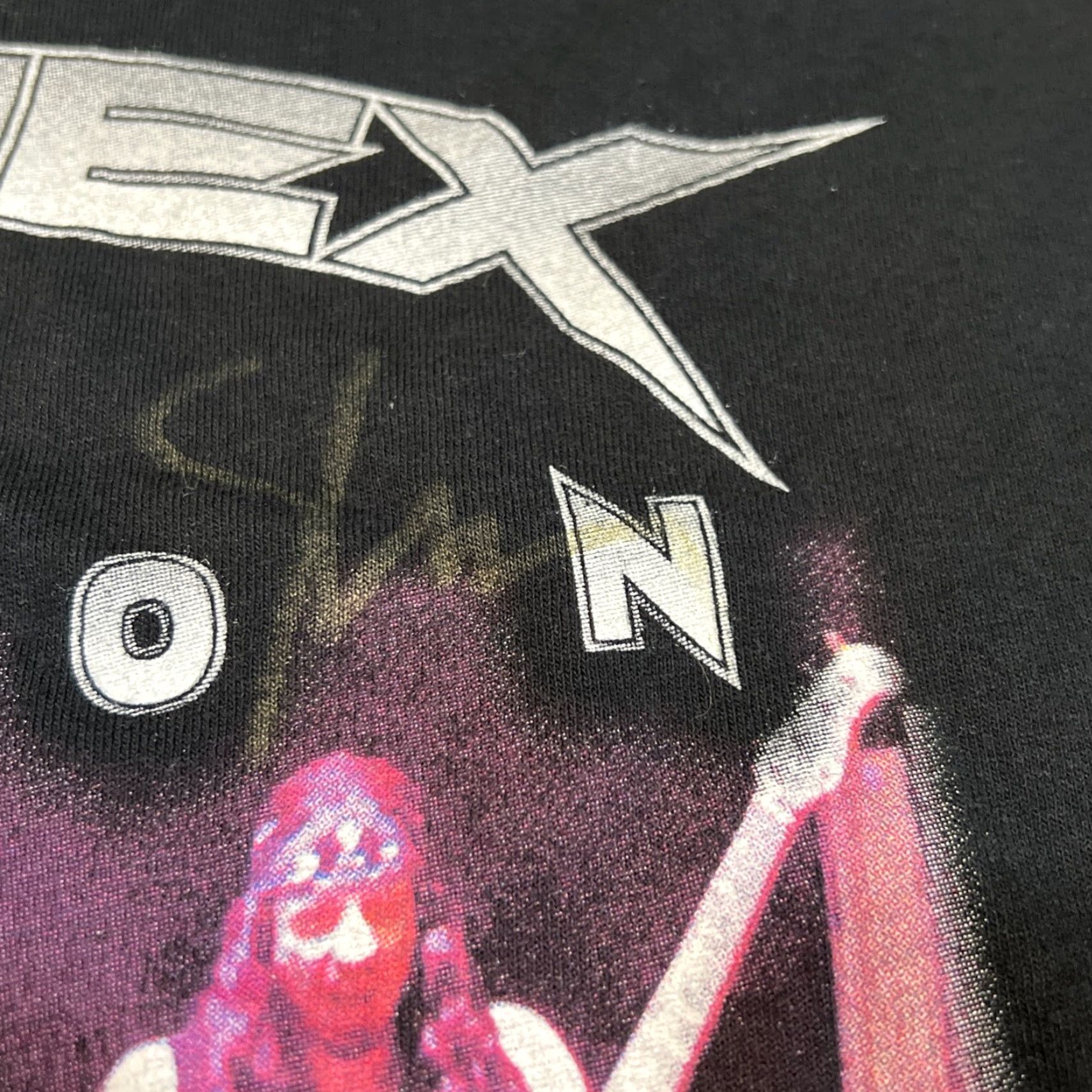 Gildan VINTAGE Spandex Nation Live T Shirt Men’s XL Signed Black Cotton Size US XL / EU 56 / 4 - 5 Thumbnail