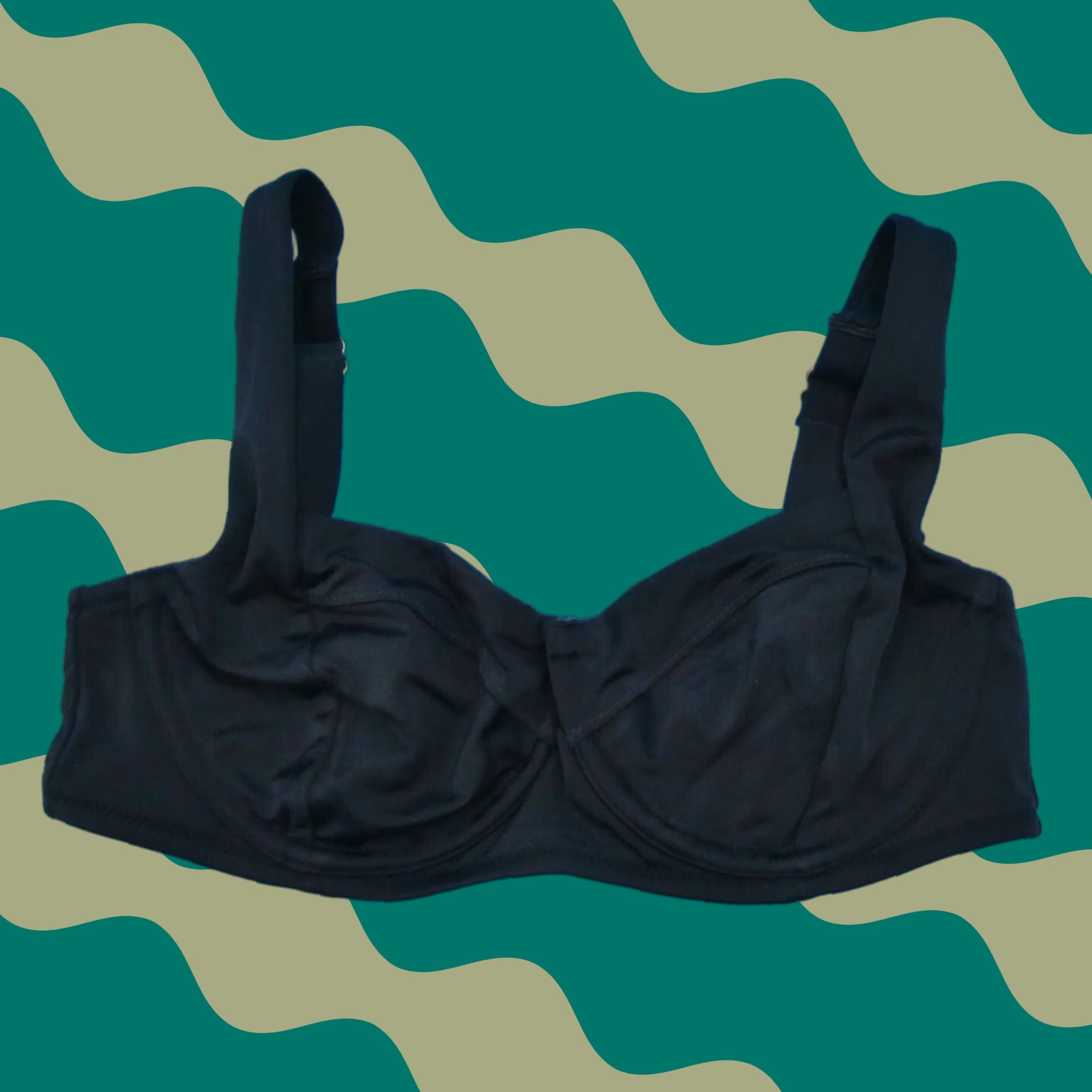 Victoria's Secret Black 34D Cutout Push Up Underwired Wide Strap Bikini Top Women XS?