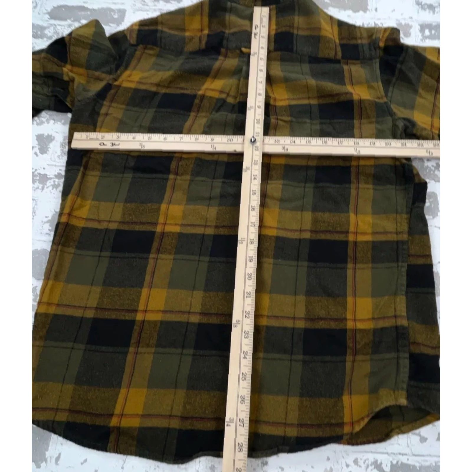 Vintage RedHead Button-Up Shirt Men L Flannel Plaid Yellow Green Heavyweight All Seasons Pockets Casual Outdoor Size US L / EU 52-54 / 3 - 7 Thumbnail