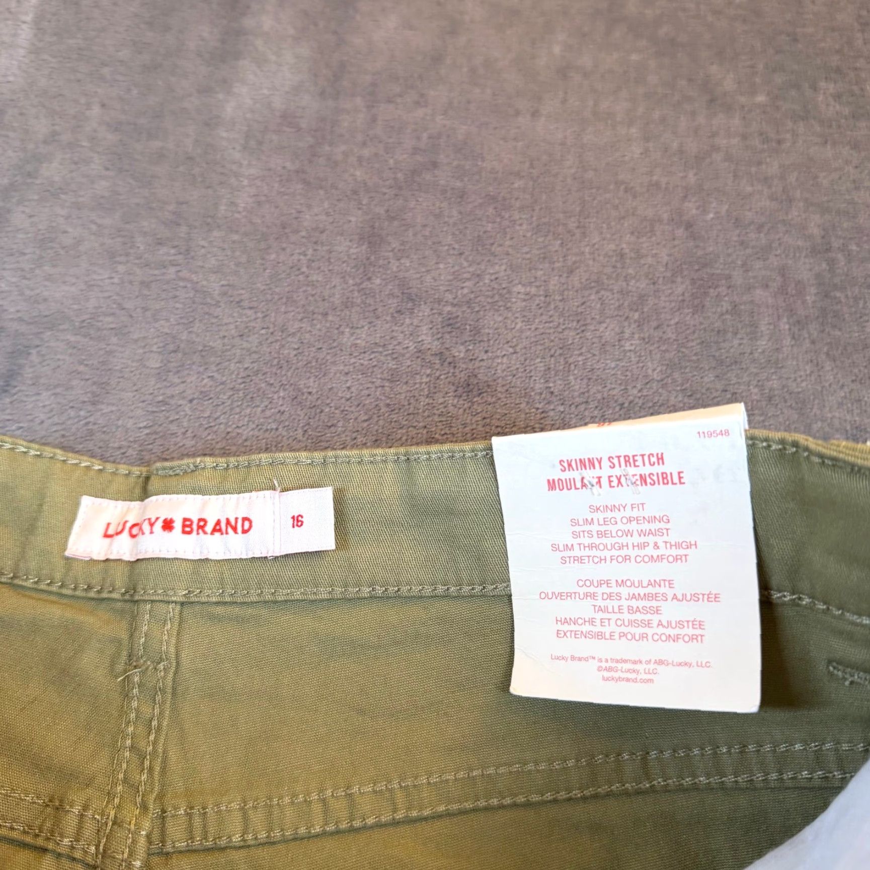 Lucky Brand Lucky Brand Skinny Stretch Jeans Aloe Green Womens Size 16 30x30 NWT Size 38" / US 16 / IT 52 - 3 Thumbnail