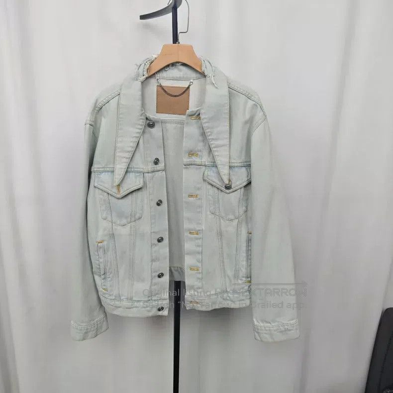 Balenciaga Denim Jacket Size 38 Light Blue