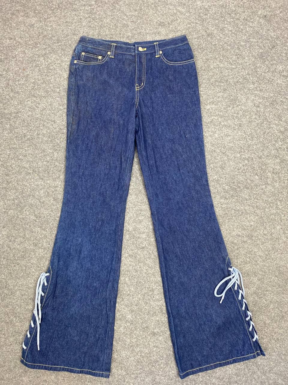 Japanese Brand vintage japanese brand bootcut flare denim nice design Size 28" / US 6 / IT 42 - 7 Thumbnail