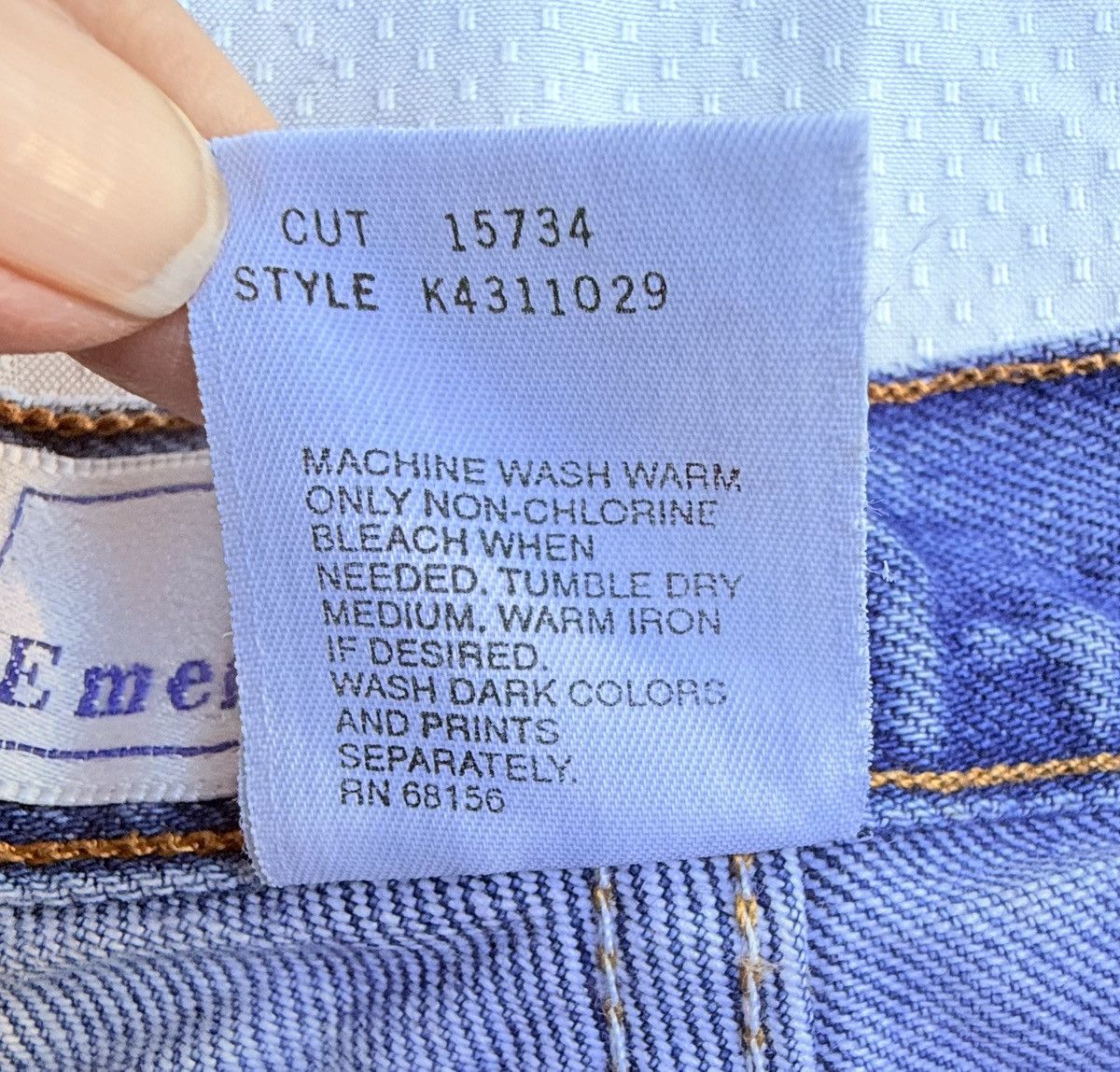 Other Vintage 90s Emerald Club Made in USA Denim Cutoffs Talon Zip Size 29" - 4 Thumbnail