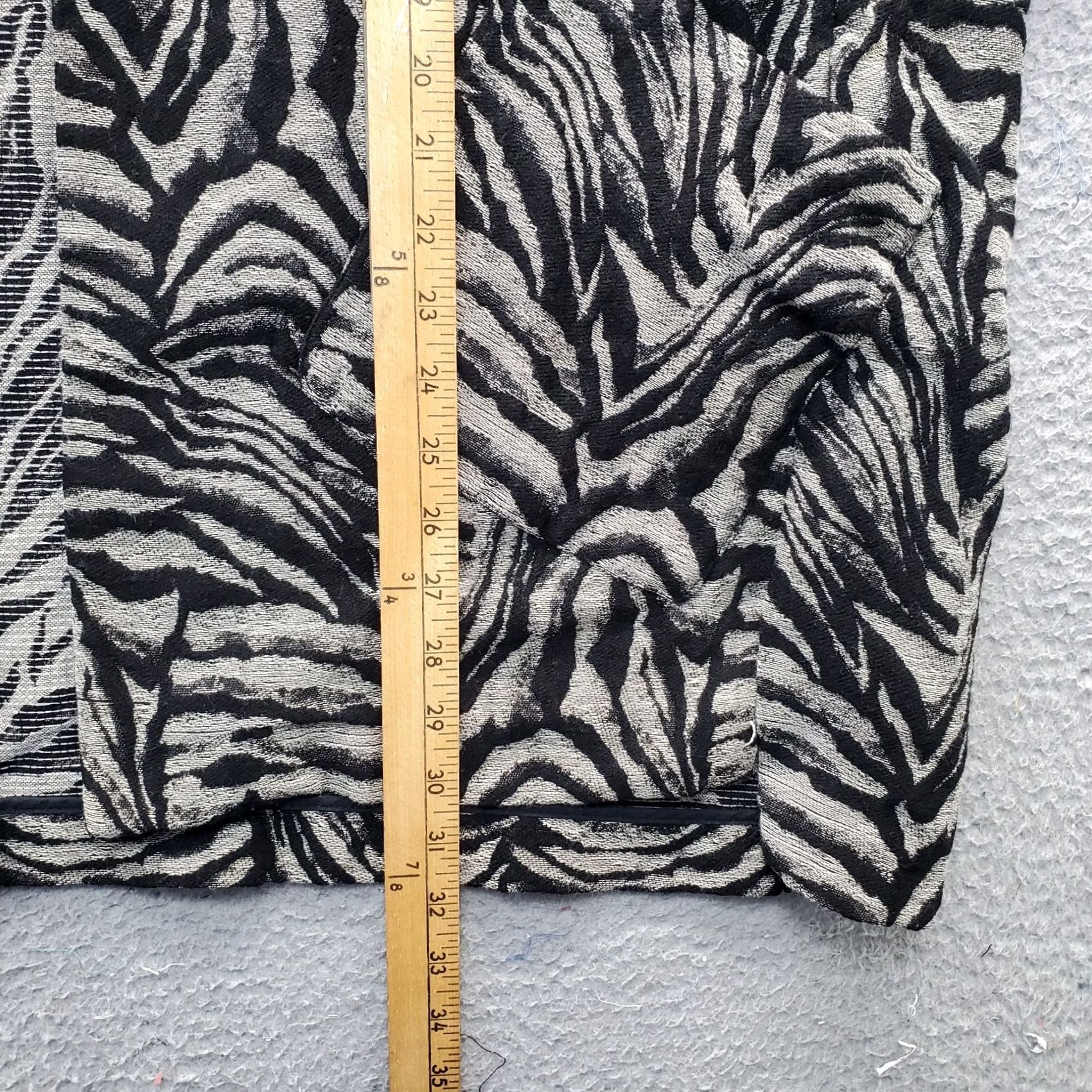 Zara Zara Basic Cardigan Womens Medium Multicolor Animal Print Short Sleeve Open Front Size M / US 6-8 / IT 42-44 - 7 Thumbnail