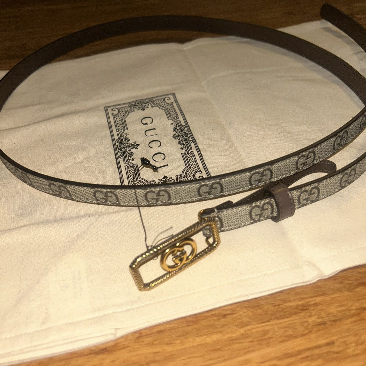 Gucci Gucci Interlocking G Buckle Thin Belt 751556 Size 110 Size ONE SIZE - 5 Thumbnail