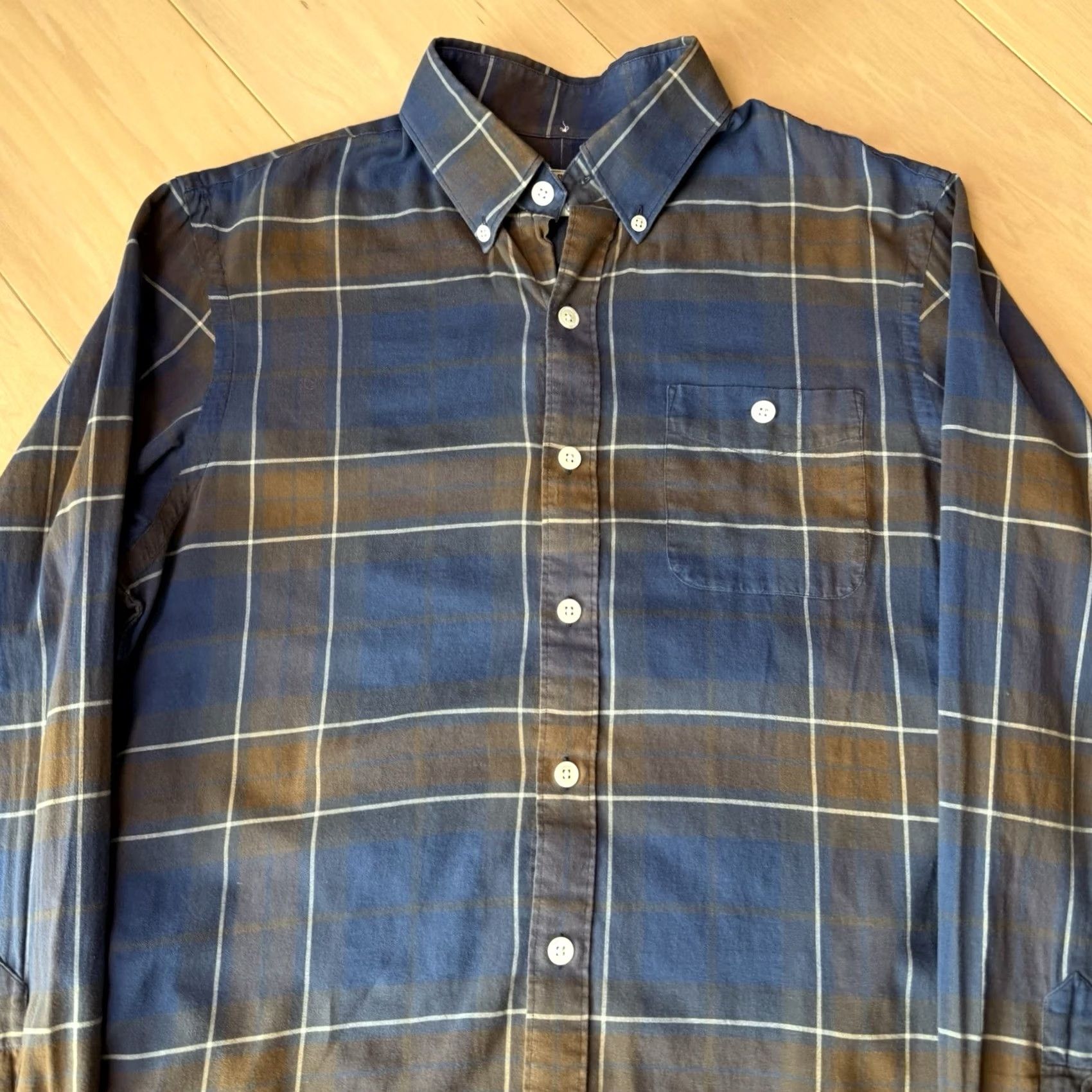 Todd Snyder Todd Snyder Shirt Small Blue Multicolor Plaid Long Sleeve Cotton Made In USA Size US S / EU 44-46 / 1 - 4 Thumbnail