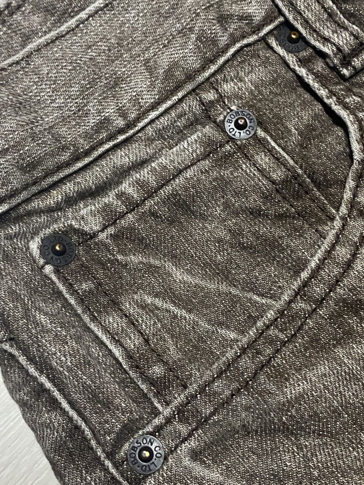 Vintage Vintage Japanese Bobson Crack Wash Distressed Loose Jeans Size US 30 / EU 46 - 9 Thumbnail