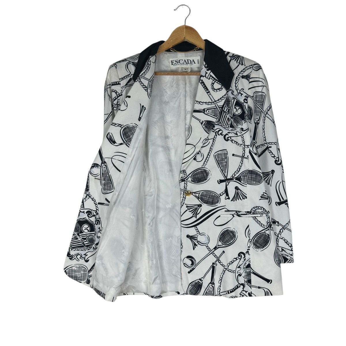 Escada × Vintage ⚡️ESCADA MARGARETHA LEY CLUB SPORT PRINT JACKET Size M / US 6-8 / IT 42-44 - 6 Thumbnail