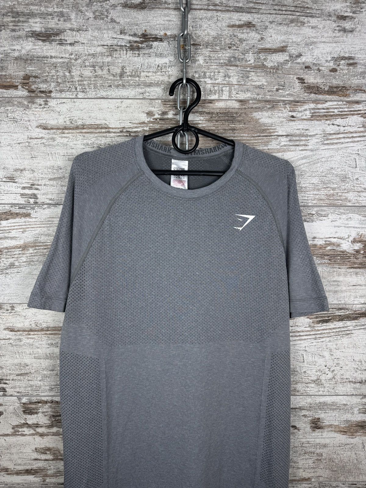 Gymshark Mens Gymshark T-shirt grey tee sport size L vital onyx Size US L / EU 52-54 / 3 - 1 Thumbnail