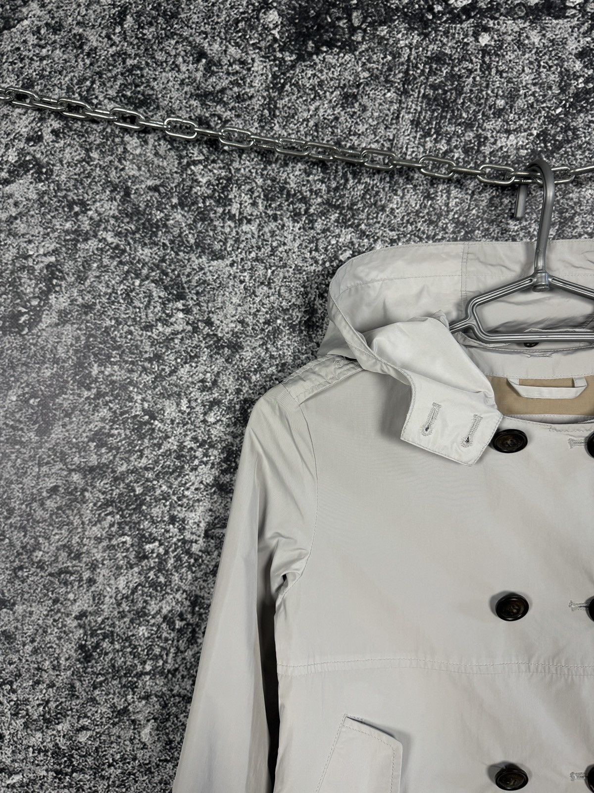 Woolrich Woolen Mills Woolrich John Rich & Bros Short Trench Jacket Buttons Sz 10 Size M / US 6-8 / IT 42-44 - 3 Thumbnail