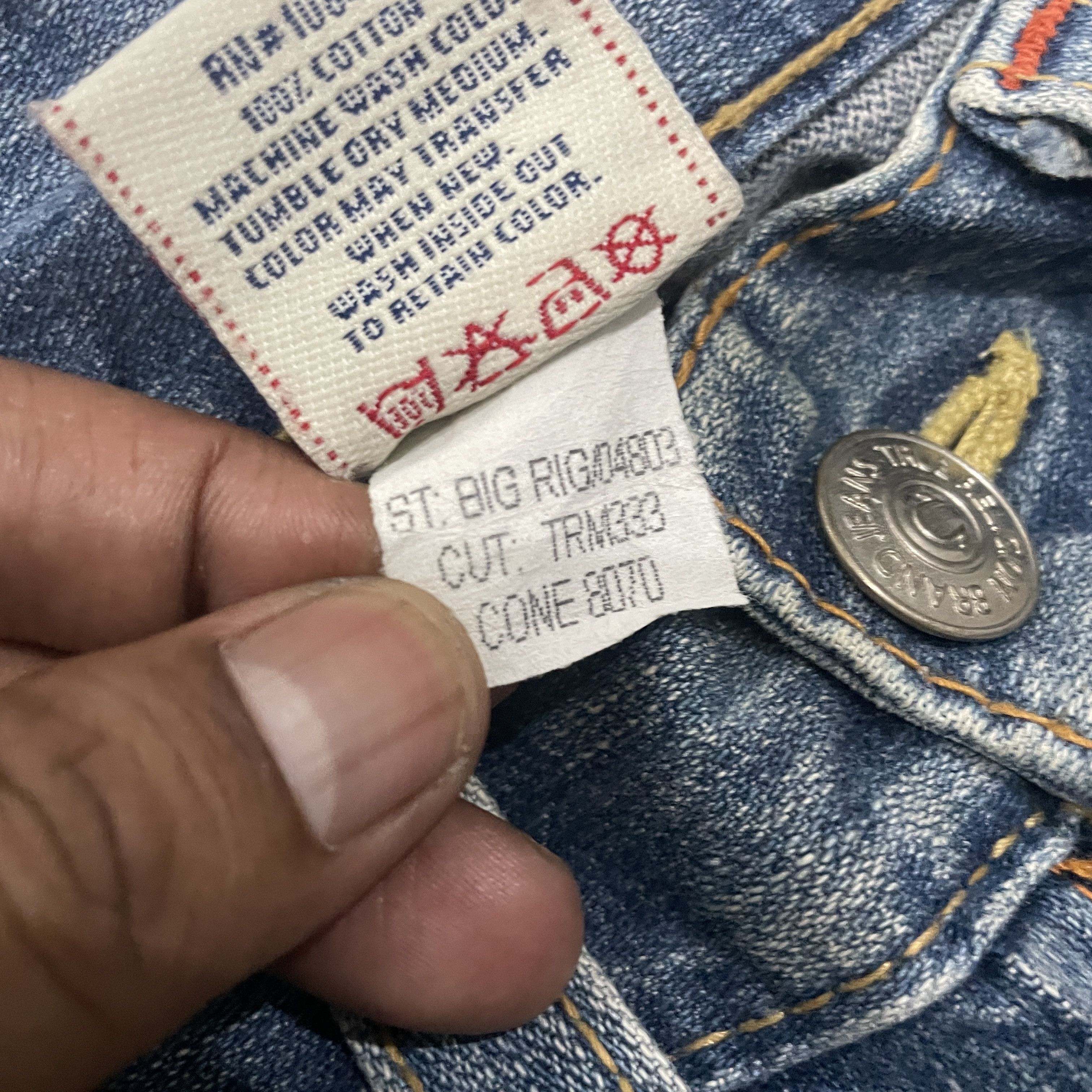 True Religion Vintage 90s True Religion Flare Distressed Denim Size 31" - 6 Thumbnail