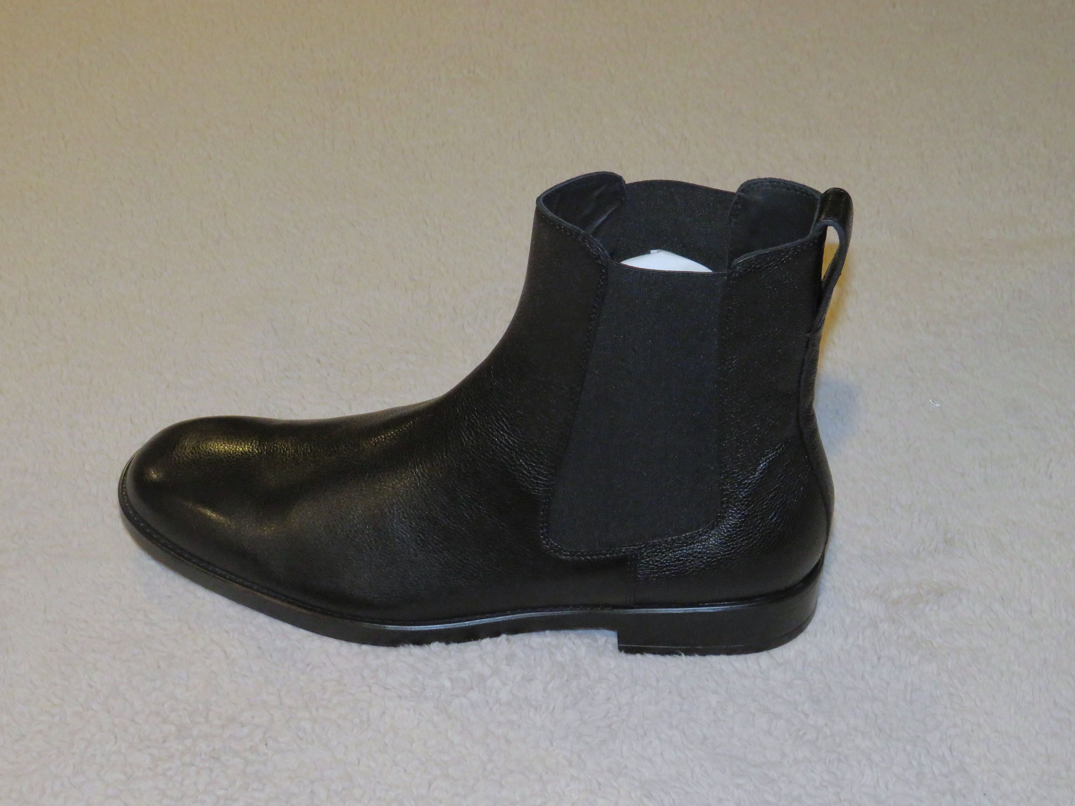 Tom Ford Robert Black Grain Leather Plain Toe Chelsea Boot 11 Size US 11 / EU 44 - 4 Thumbnail