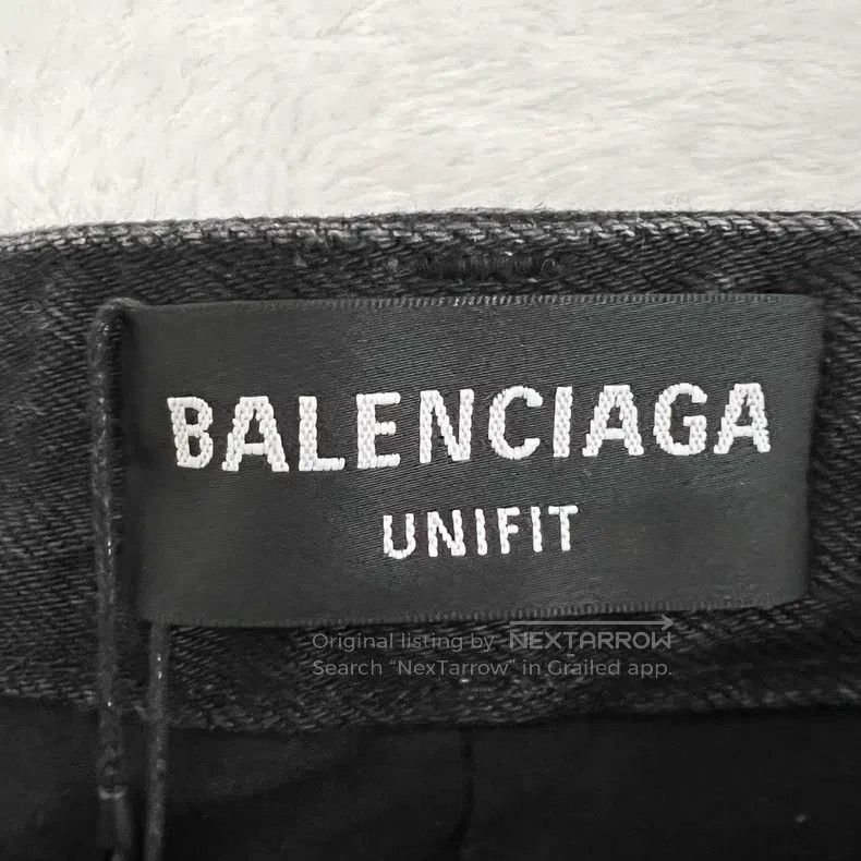 Balenciaga Balenciaga size XL Black Destroyed Denim Jeans Size US 27 - 4 Thumbnail