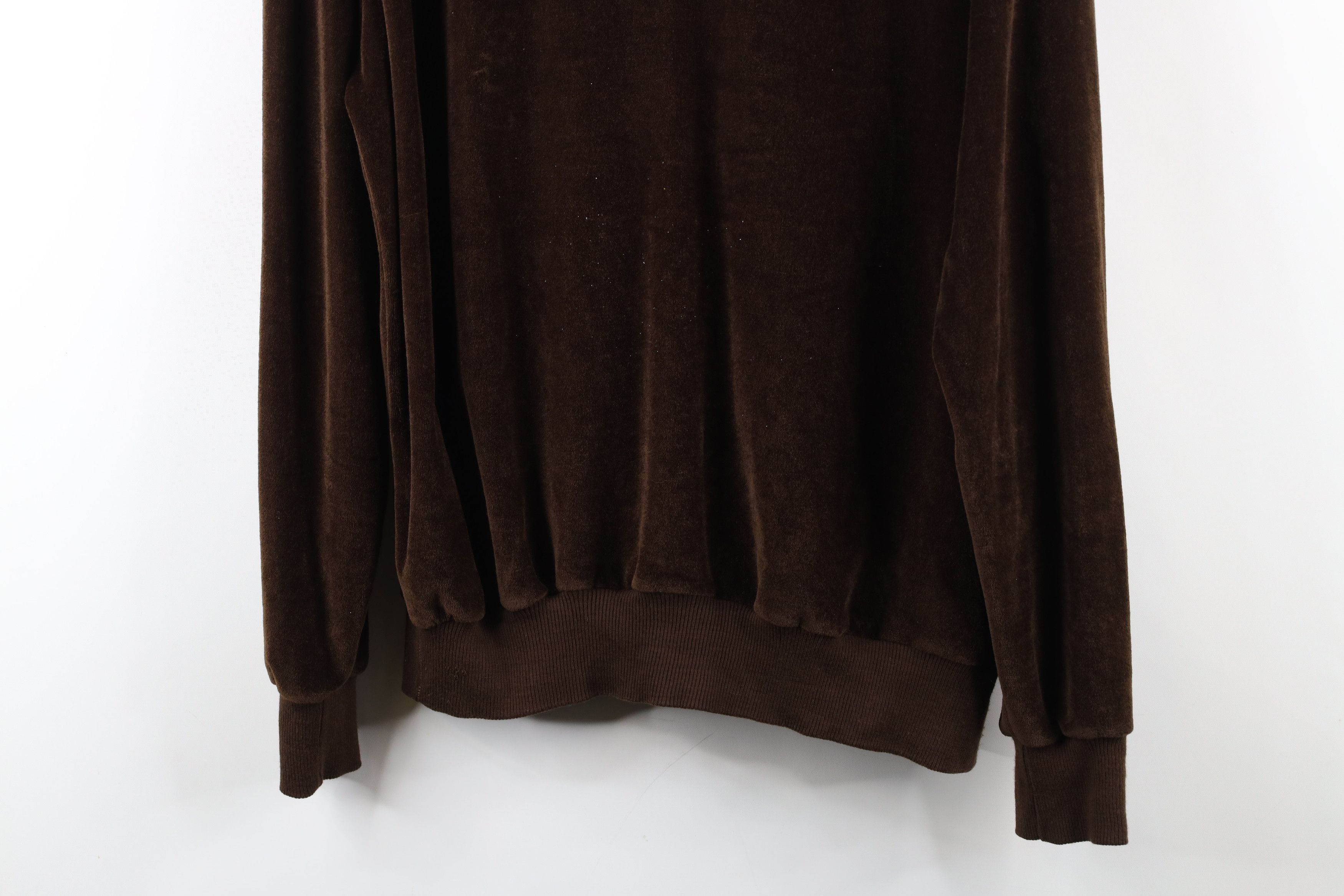 Vintage Vintage 70s Streetwear Collared Pullover Sweater Brown Size US L / EU 52-54 / 3 - 3 Thumbnail