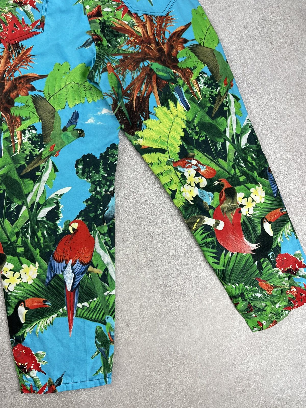 Louis Feraud × Vintage Louis Feraud Suit Blazer Trousers Tropical Bird Print Size M / US 6-8 / IT 42-44 - 19 Thumbnail