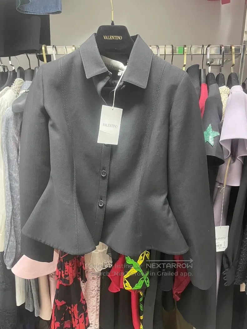 Valentino Valentino Silk wool coat Size L / US 10 / IT 46 - 1 Thumbnail