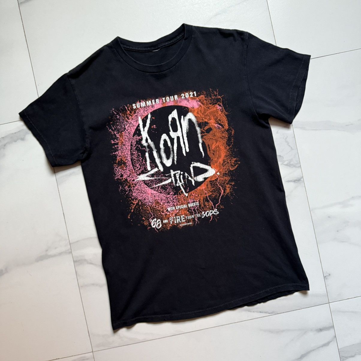 Band Tees Korn + Staind Summer Tour ‘21 T-Shirt Size US M / EU 48-50 / 2 - 4 Thumbnail