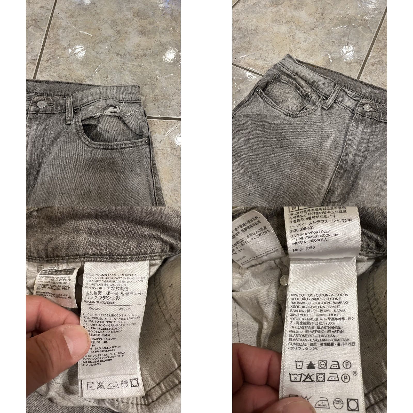 Levi's VINTAGE Levi's 512 Slim Tapered Jeans Shirt? Size US 34 / EU 50 - 9 Thumbnail