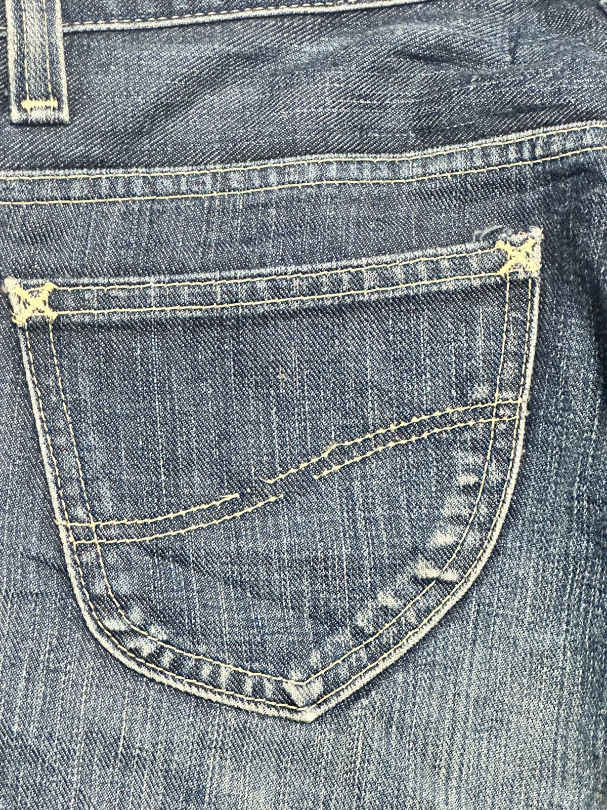 Lee Vintage Lee Riders Distressed Straight Leg Jeans Faded Wash Size US 31 - 5 Thumbnail