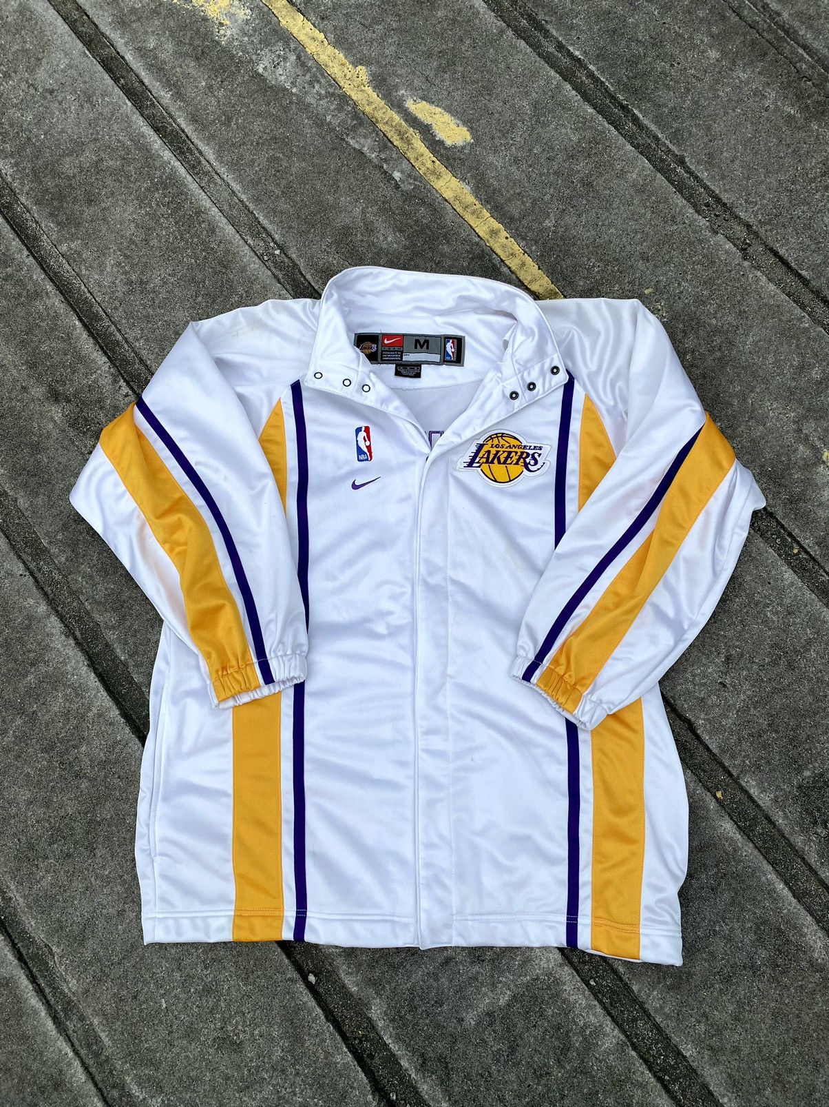 NBA Vintage Nike Team X L.A Lakers Nike NBA Warm-Up Set Size US XL / EU 56 / 4 - 7 Thumbnail