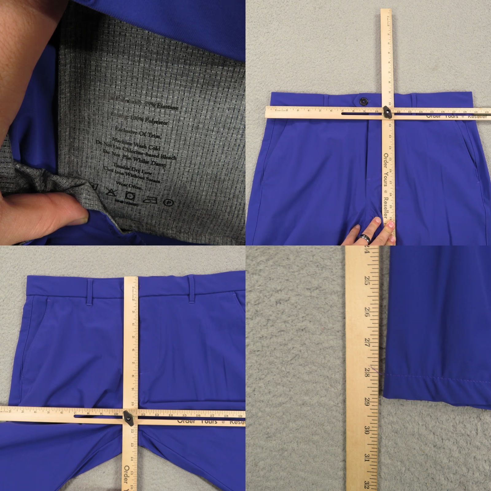 Vintage Greyson Golf Pants Men 36x29 Montauk Sport Trouser Royal Blue Performance Size US 36 / EU 52 - 8 Thumbnail