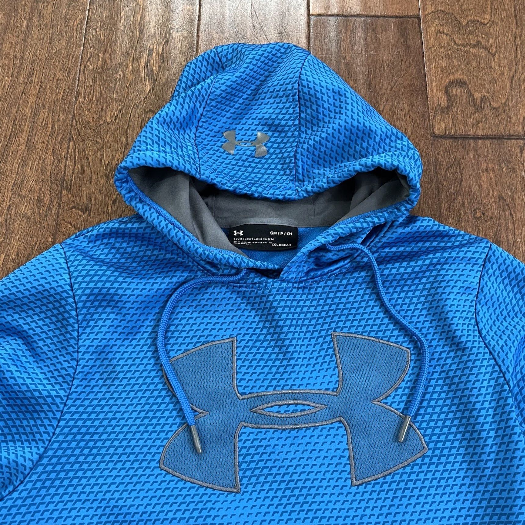 Under Armour Under Armour Mens Hoodie Pullover Logo Hooded Sweatshirt Blue Small Regular Size S Casual Athletic Tee? Size US S / EU 44-46 / 1 - 2 Thumbnail