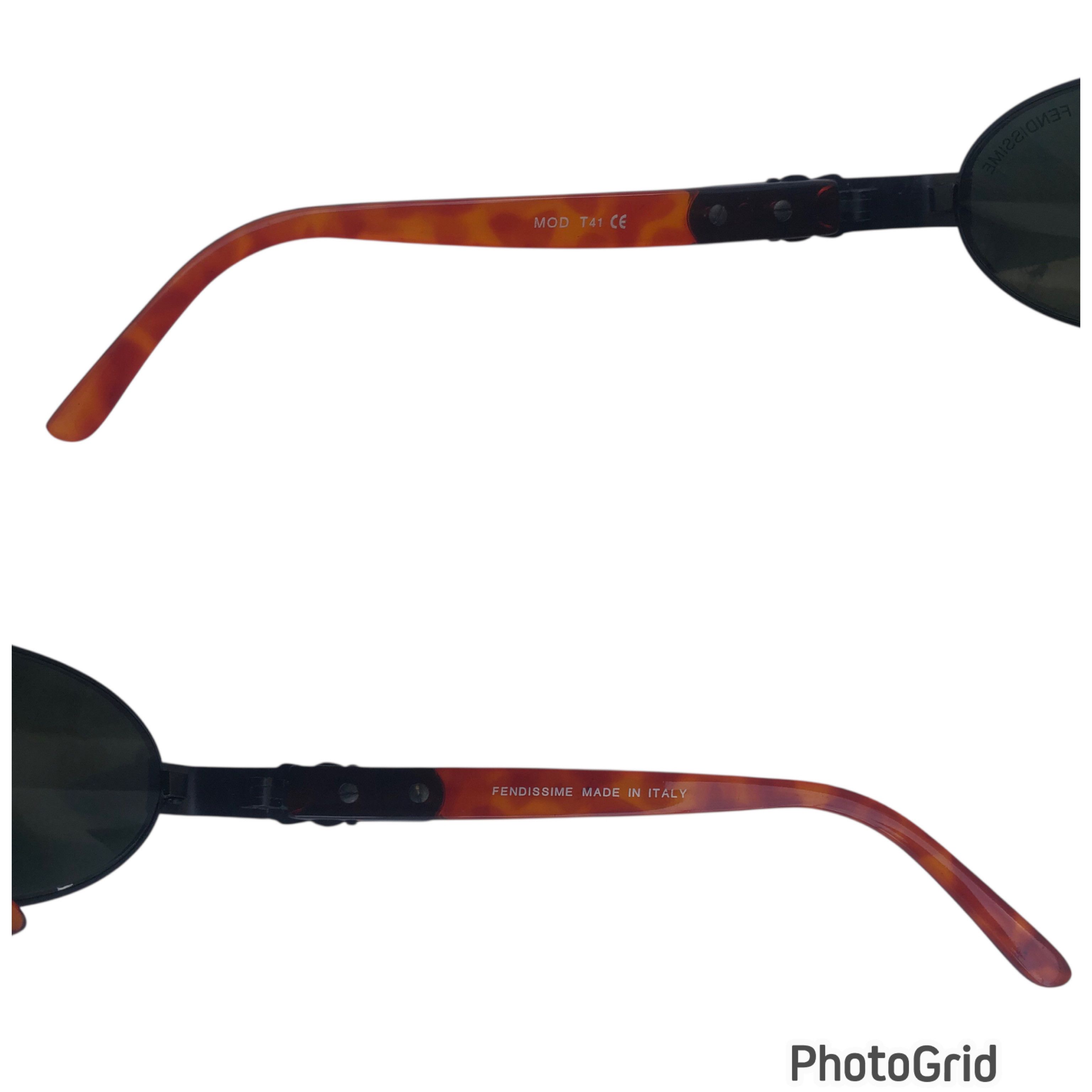Fendi 🔥Vintage FENDISSIME by FENDI Mod.T41 Oval Gorpcore Eyewear Size ONE SIZE - 9 Thumbnail