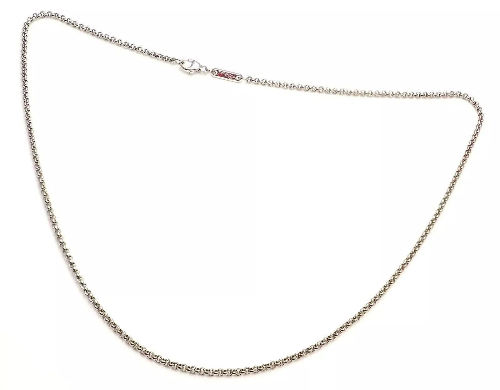 Chopard Chopard 18k White Gold Simple Chain Necklace 16.75" Size ONE SIZE - 4 Thumbnail