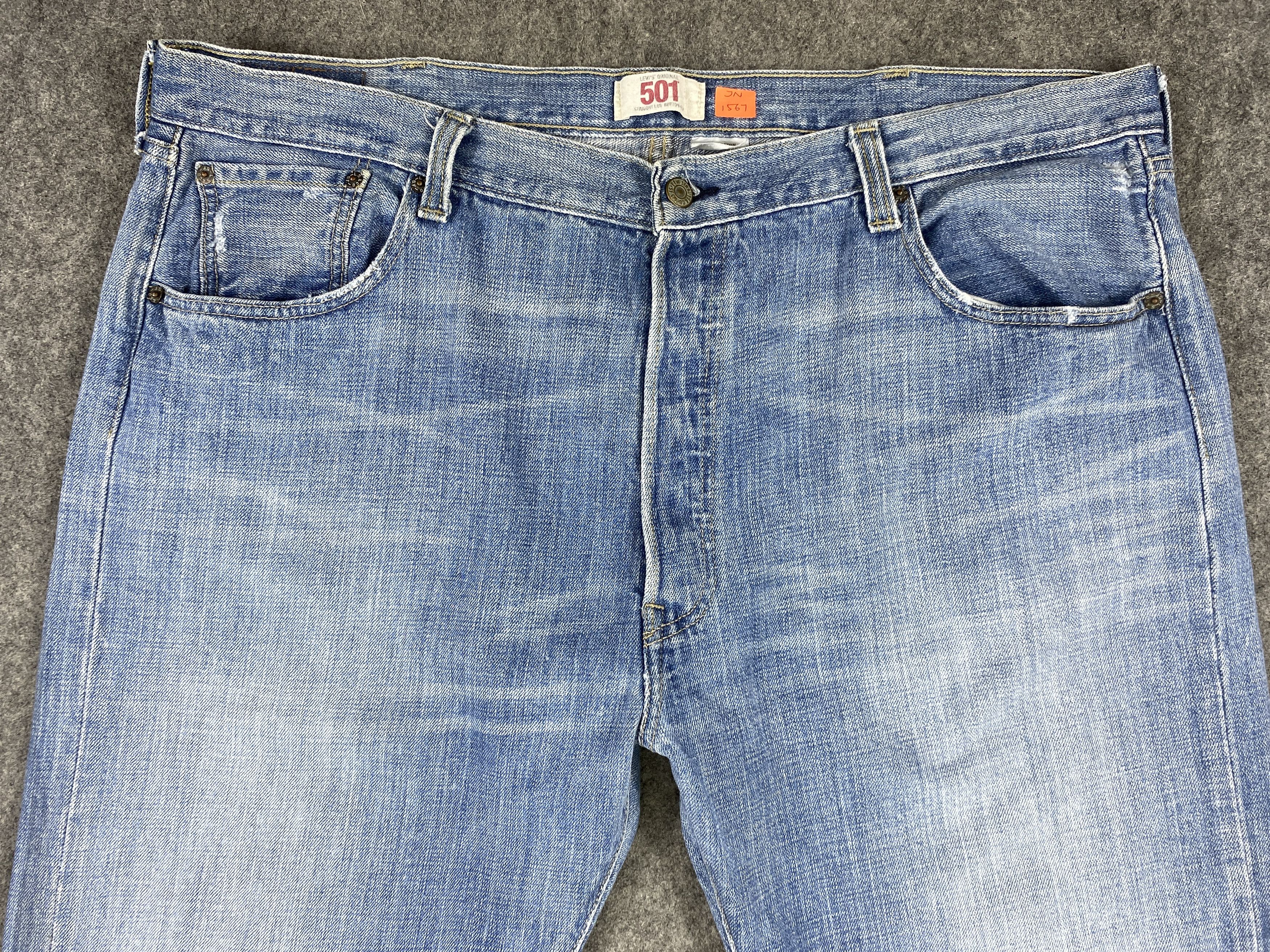 Levi's Blue Wash Vintage Levi's 501 Jeans 42x32.5 Denim -JN1567 Size US 42 / EU 58 - 3 Thumbnail