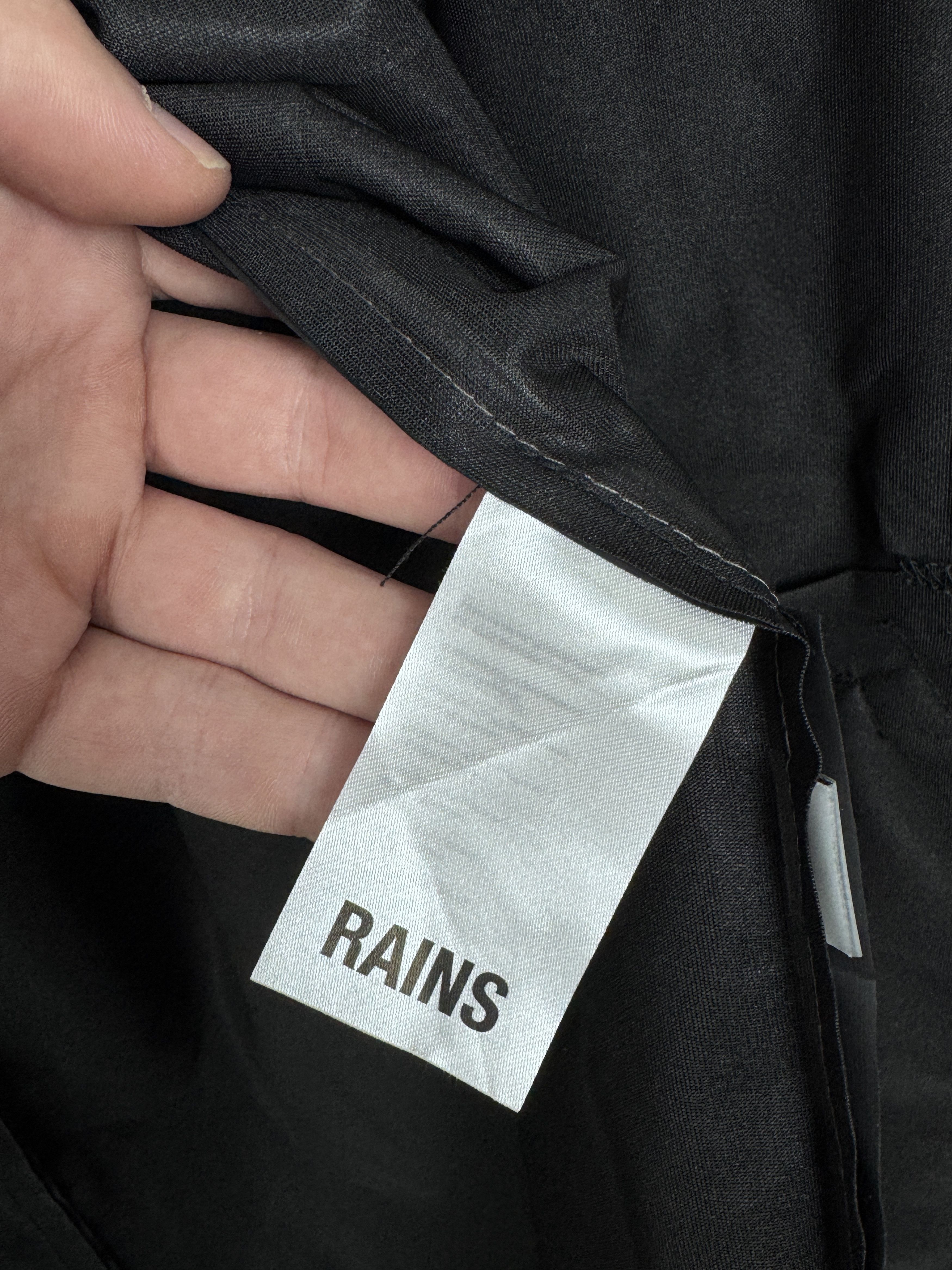 Rains NWT RAINS Phantom Waterproof Fishtail Black Parka Jacket Size US L / EU 52-54 / 3 - 9 Thumbnail