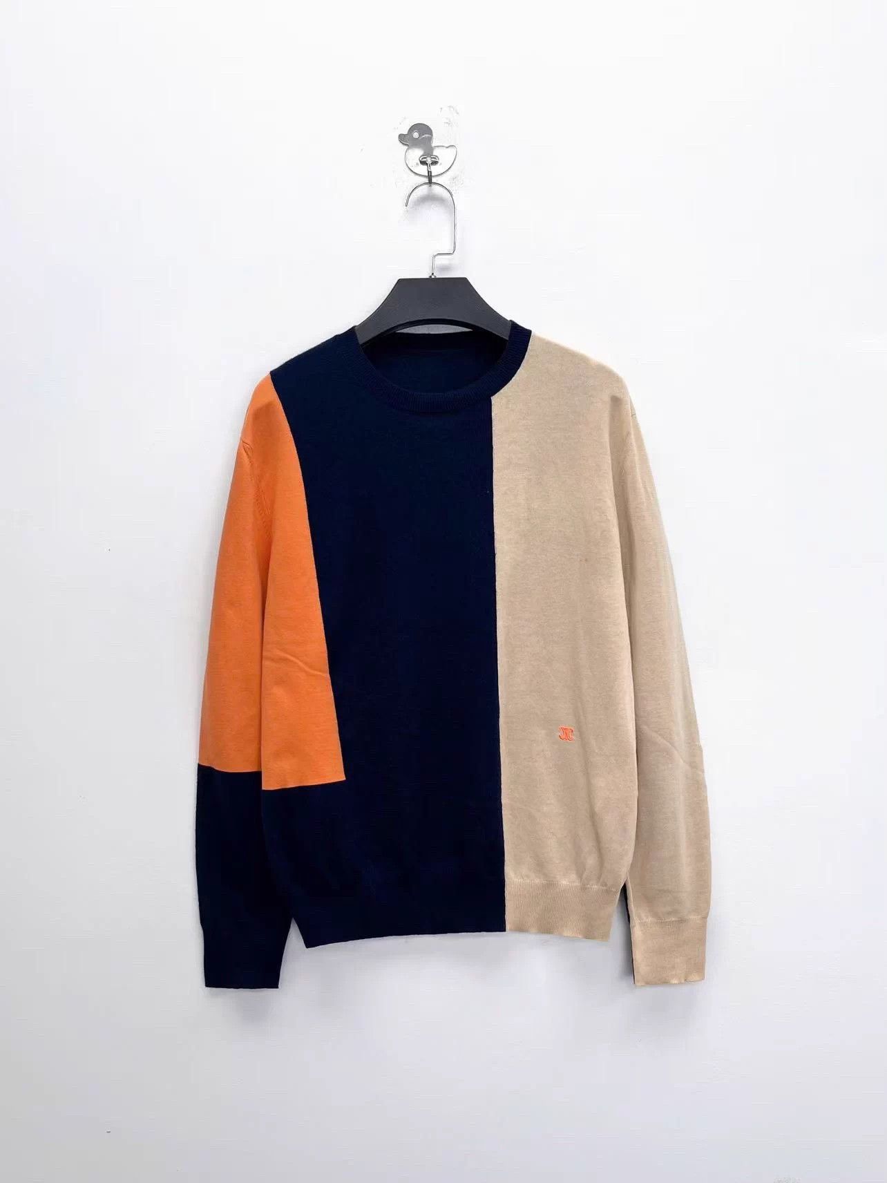 Celine Celine colorblock Triomphe small logo knit S 98 new Size US S / EU 44-46 / 1 - 1 Thumbnail