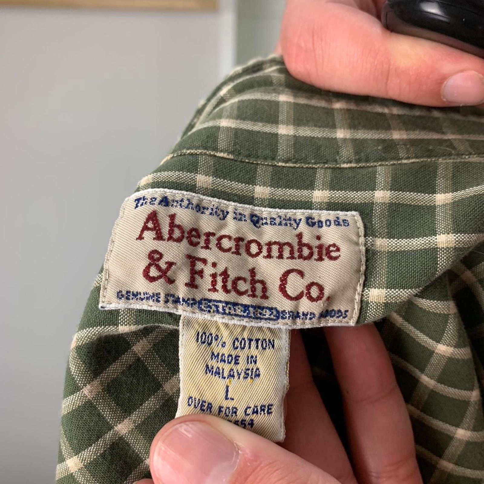 Abercrombie & Fitch × Vintage Vintage Abercrombie & Fitch Plaid Striped Button Up Shirt Size US L / EU 52-54 / 3 - 5 Thumbnail