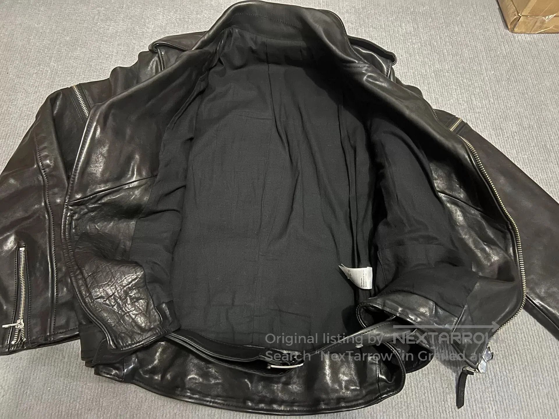 Other Horse Leather Motorcycle Jacket w/ Removable Sleeves. Size US XL / EU 56 / 4 - 4 Thumbnail