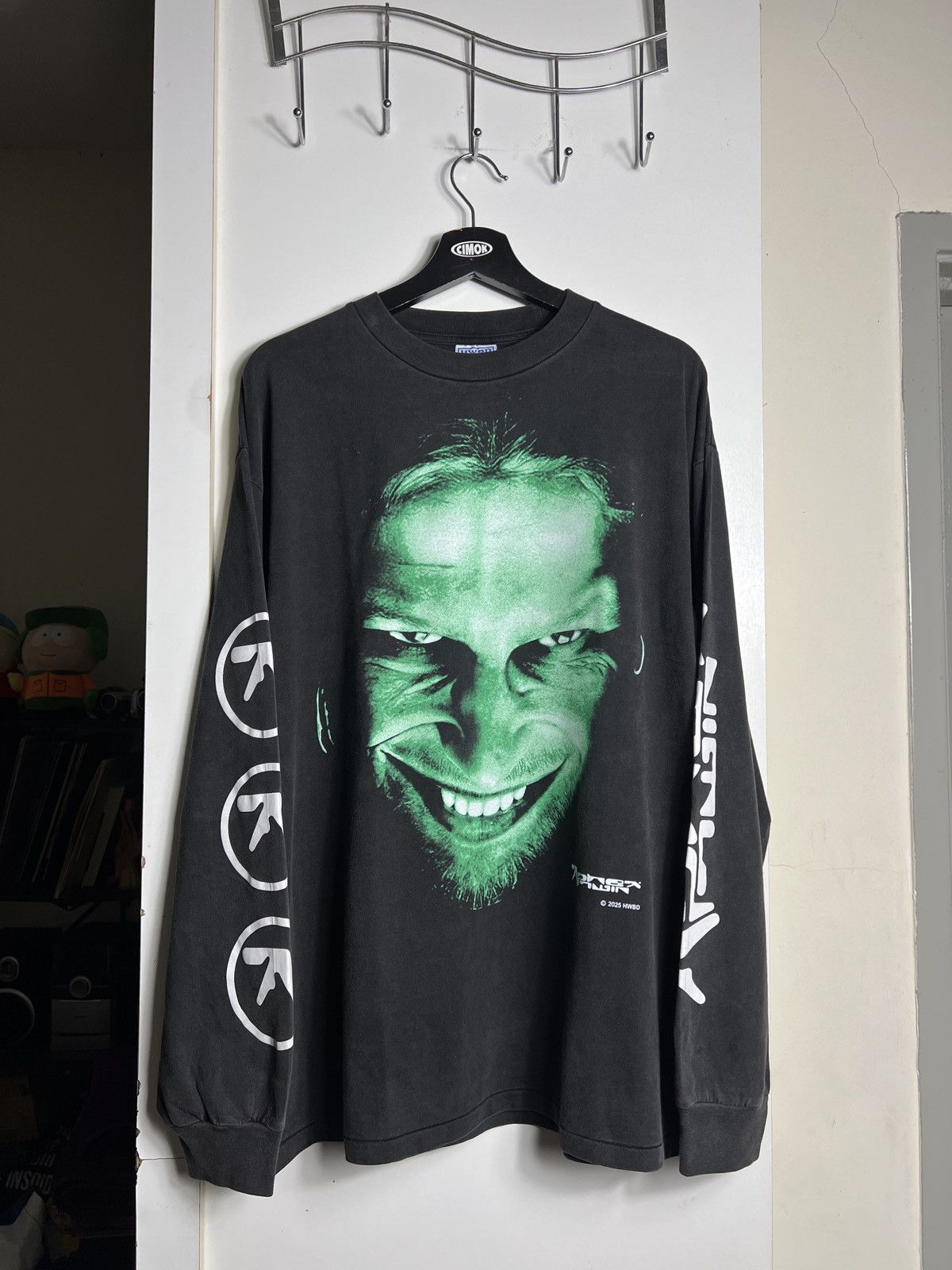 Apex BOOTLEG Faded Aphex Twin Long Sleeve Shirt | Grailed