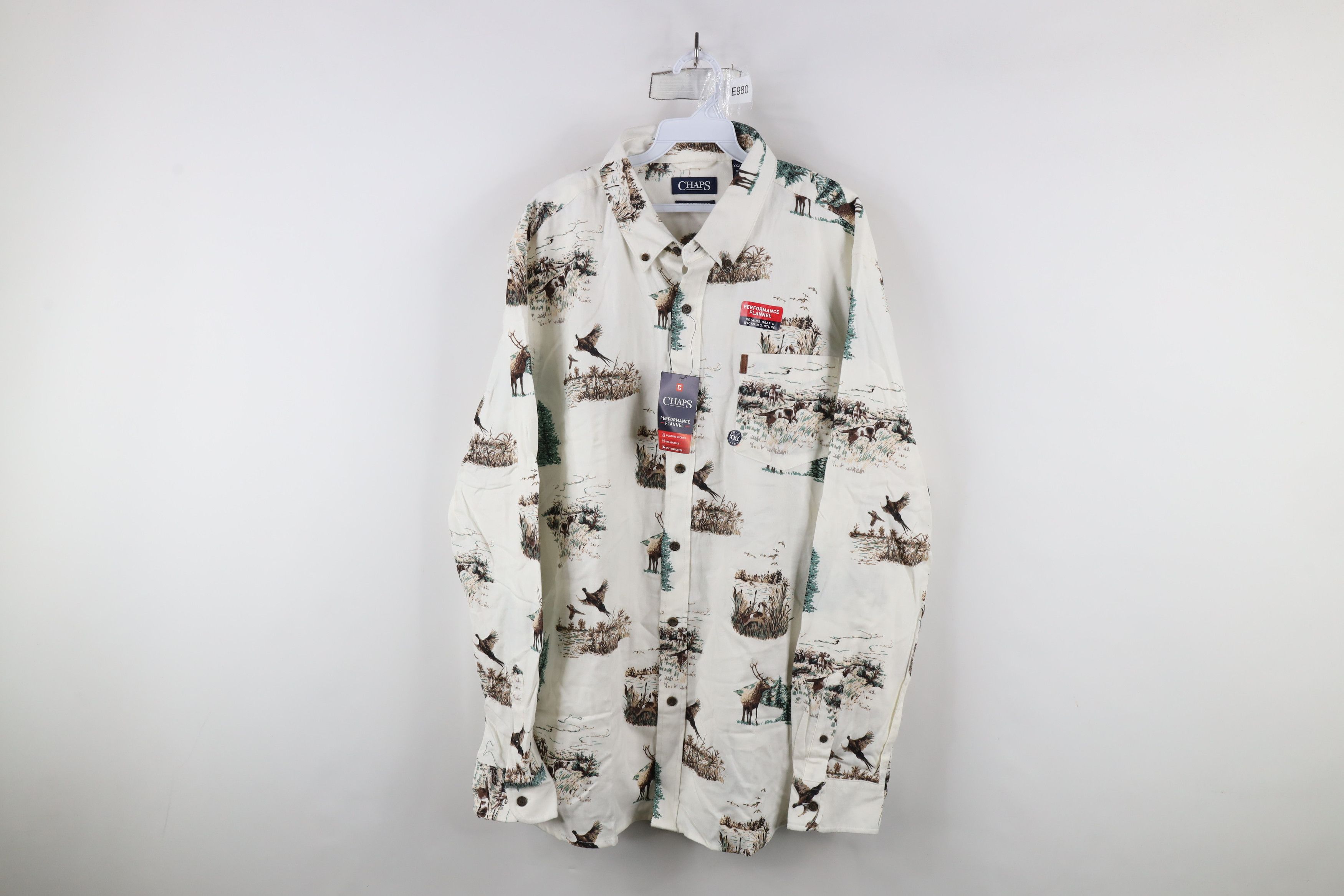 Chaps × Vintage Deadstock Vintage Chaps All Over Print Flannel Button Shirt Size US XXL / EU 58 / 5 - 1 Thumbnail