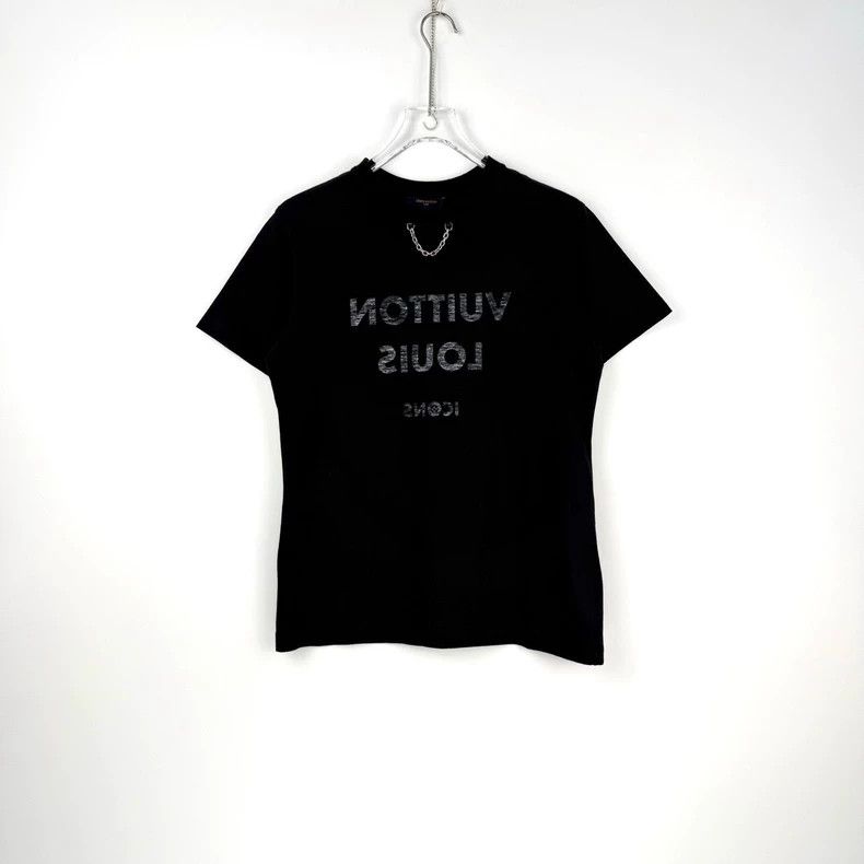 Louis Vuitton Louis Vuitton Black monogrammed chain short sleeves 2505-Ne Size US M / EU 48-50 / 2 - 3 Thumbnail