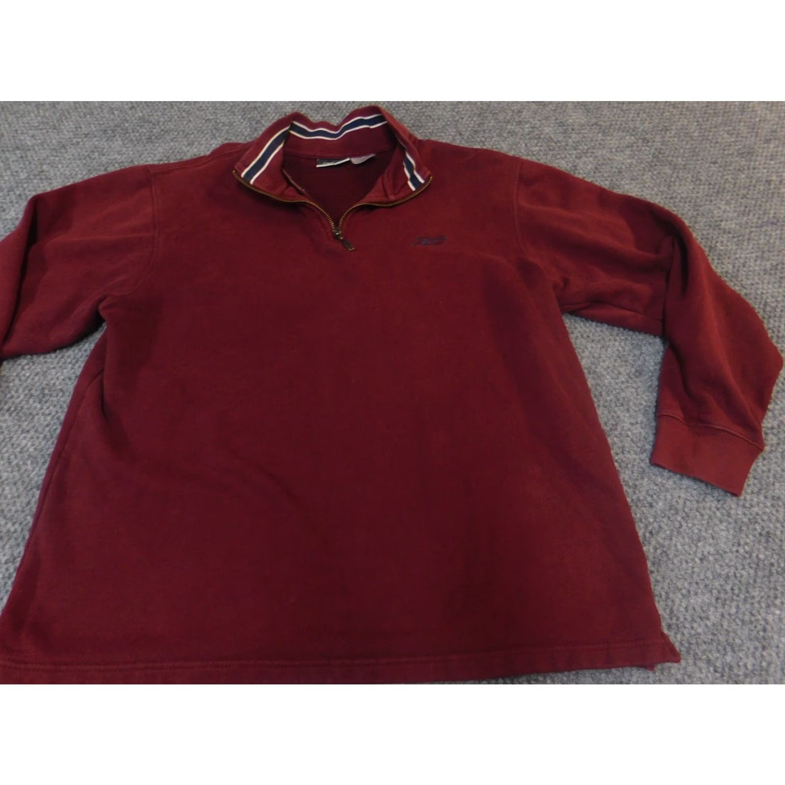 Reebok Reebok Sweater Mens Crew Neck Long Sleeve Red 1/4 Zip Pullover Modern Knitted Cotton Vintage No Size US M / EU 48-50 / 2 - 2 Thumbnail