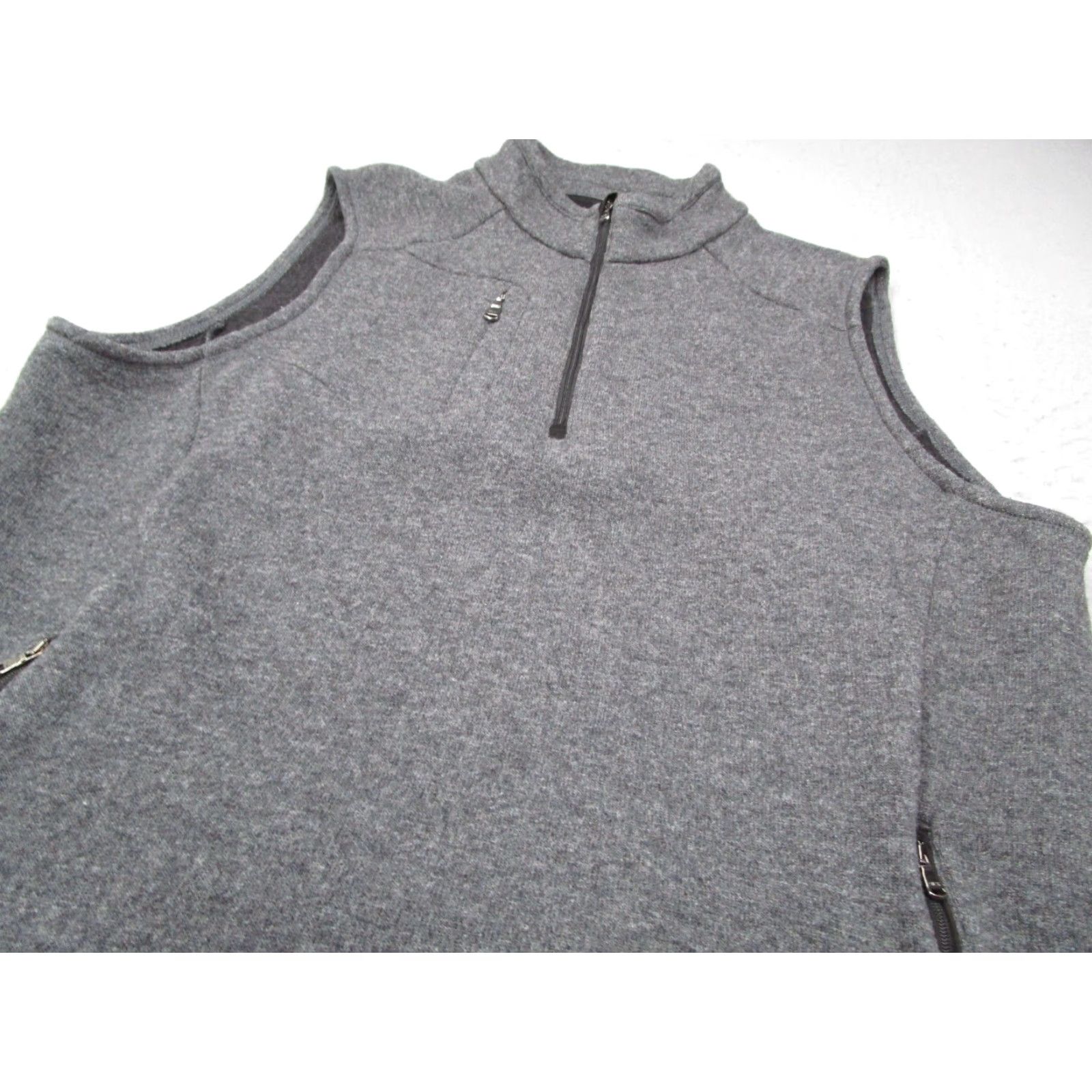 RLX Ralph Lauren VINTAGE RLX Ralph Lauren Vest Shirt Mens XL Gray Wool Blend 1/4 Zip Pockets Golf Mens Size US XL / EU 56 / 4 - 2 Thumbnail